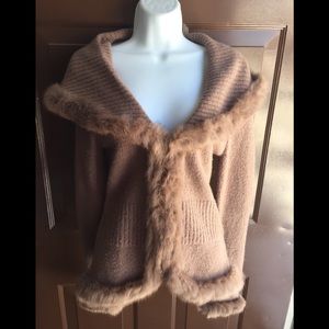 BEBE furry cardigan